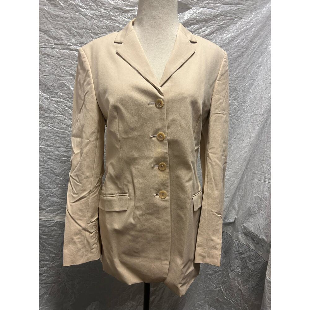 PIAZZA SEMPIONE Tan Tailored Blazer Size 41